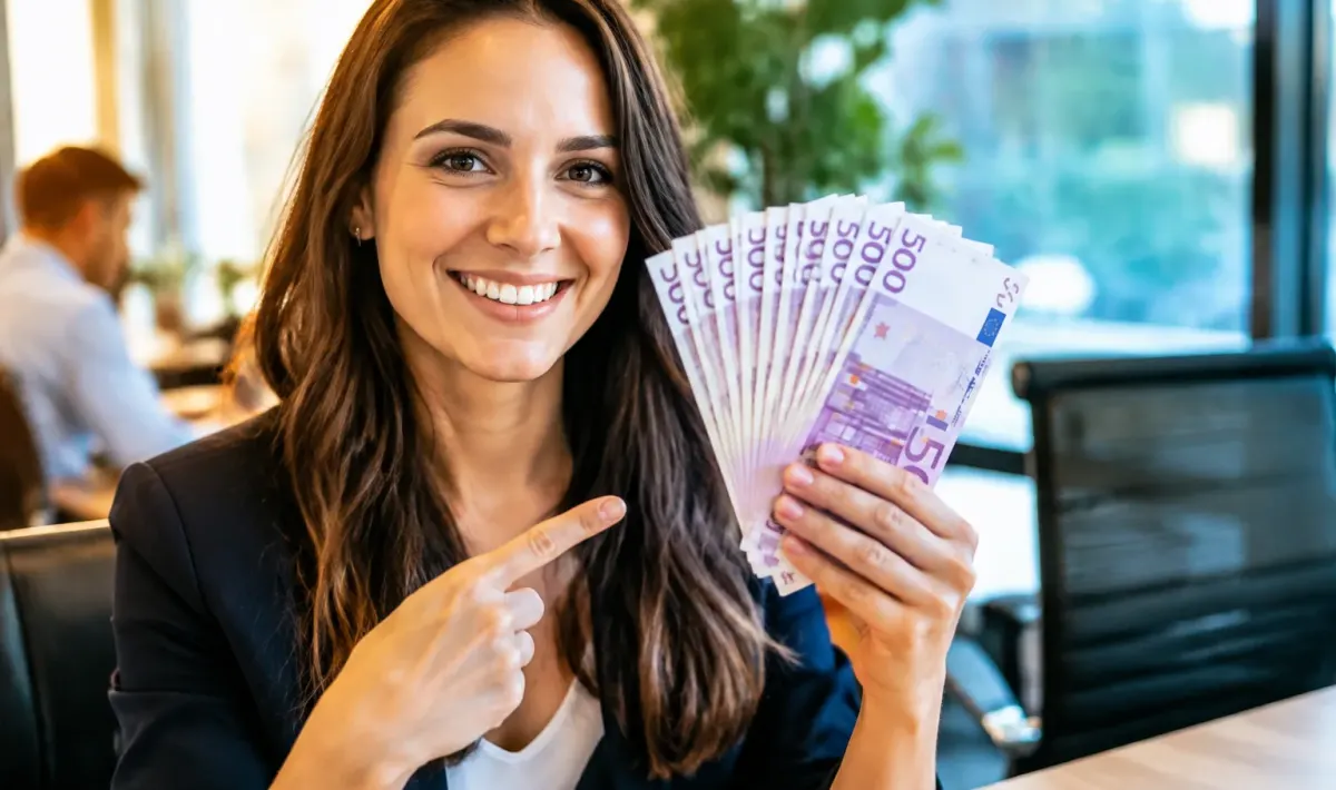 Dipendenti italiani ricevono assegno premio di duemilacinquecento euro in mano