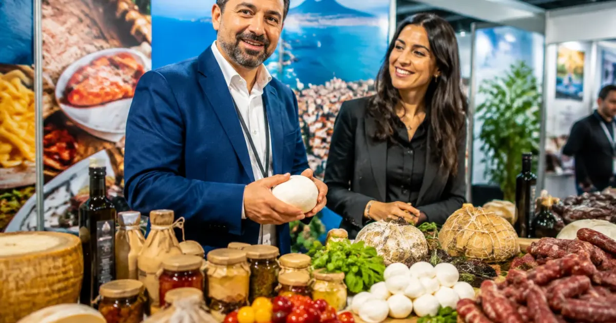 Imprenditori napoletani presentano prodotti tipici in mostra espositiva